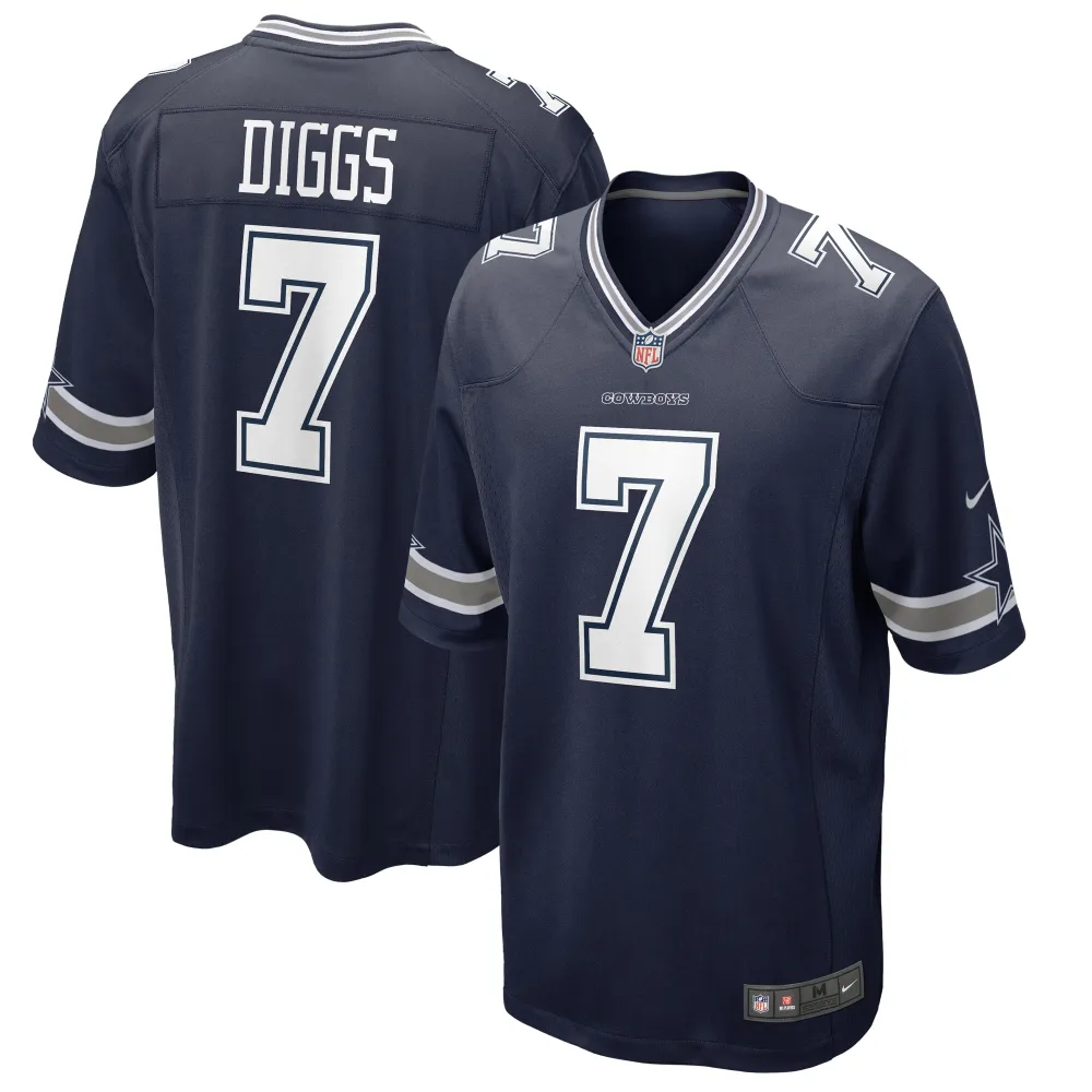 Men's Dallas Cowboys Trevon Diggs Navy Game Jersey
