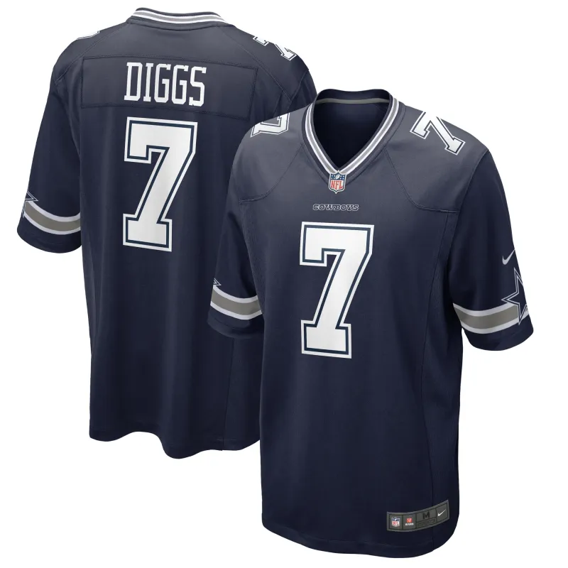 Men's Dallas Cowboys Trevon Diggs Navy Game Jersey