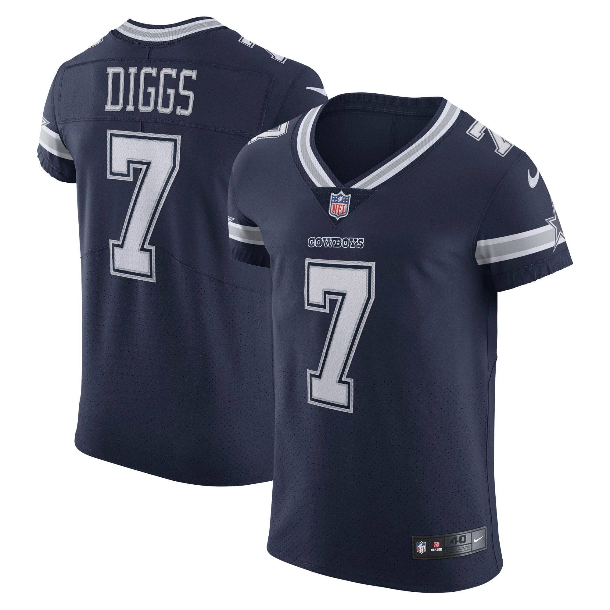 Men's Dallas Cowboys Trevon Diggs Navy Vapor Elite Jersey