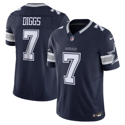 Men's Dallas Cowboys Trevon Diggs Navy Vapor F.U.S.E. Limited Jersey 01