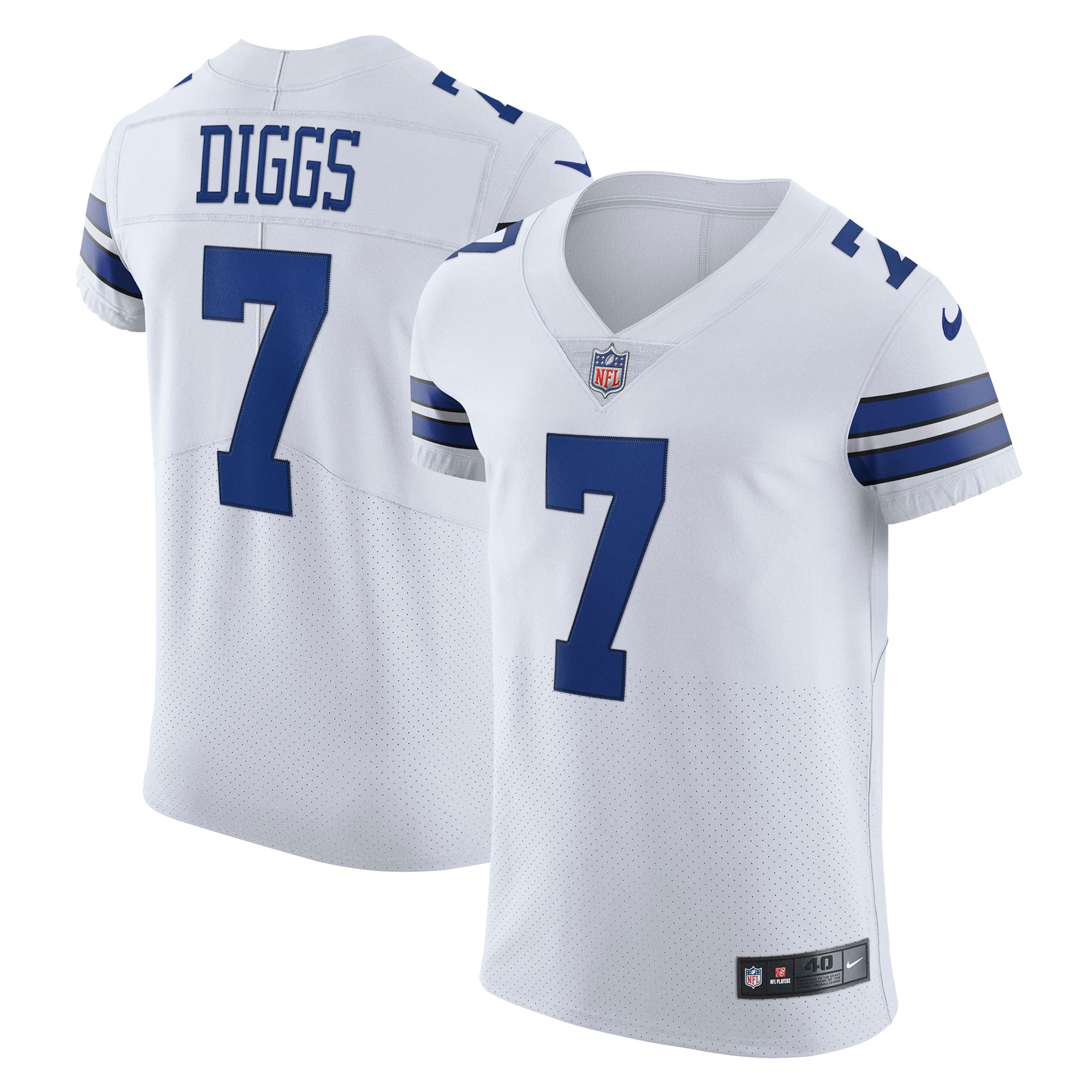 Men's Dallas Cowboys Trevon Diggs White Vapor Elite Jersey