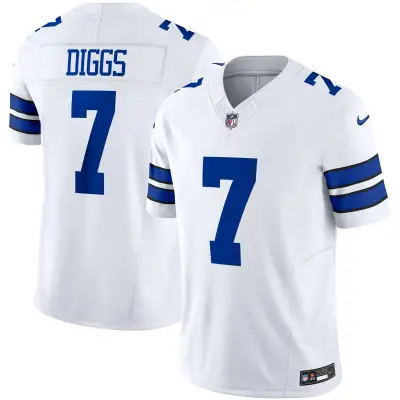 Men's Dallas Cowboys Trevon Diggs White Vapor F.U.S.E. Limited Jersey 01