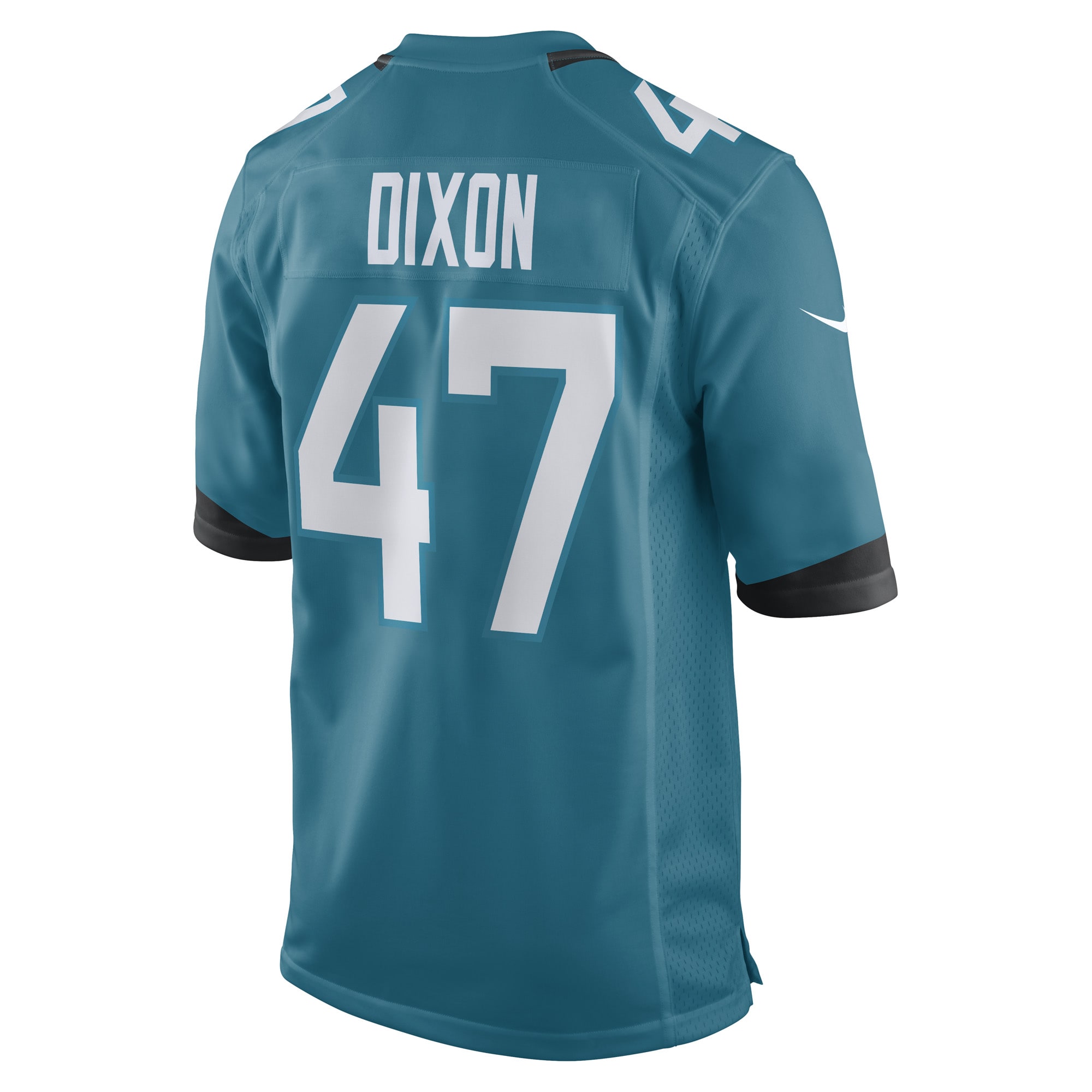 Men's De'Shaan Dixon Jacksonville Jaguars Teal Team Game Player Jersey