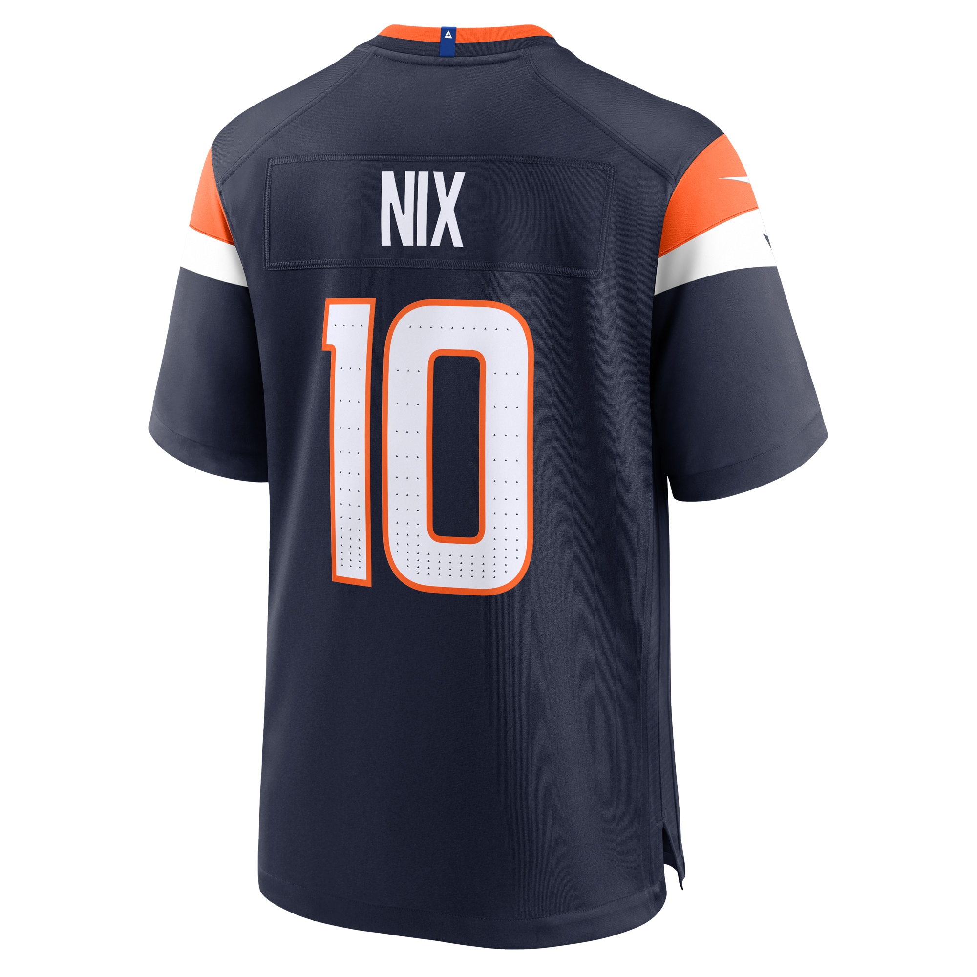 Men's Denver Broncos Bo Nix Navy Alternate Game Jersey