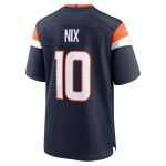 Men's Denver Broncos Bo Nix Navy Alternate Game Jersey
