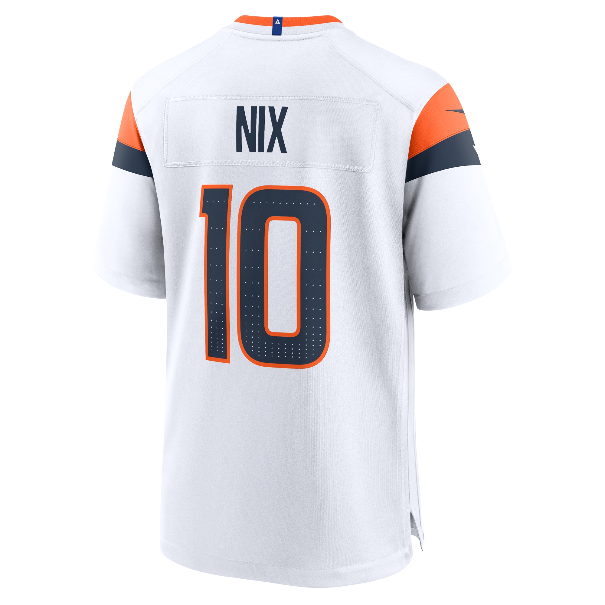 Men's Denver Broncos Bo Nix White Game Jersey