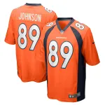 Men's Denver Broncos Brandon Johnson Orange Game Player Jersey