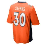 Men's Denver Broncos Caden Sterns Orange Game Jersey