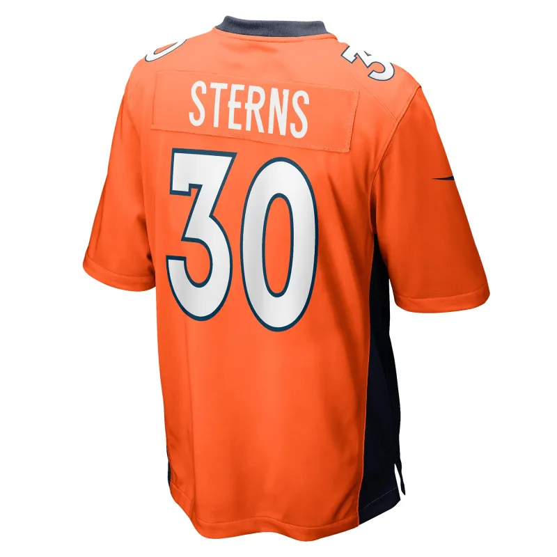 Men's Denver Broncos Caden Sterns Orange Game Jersey