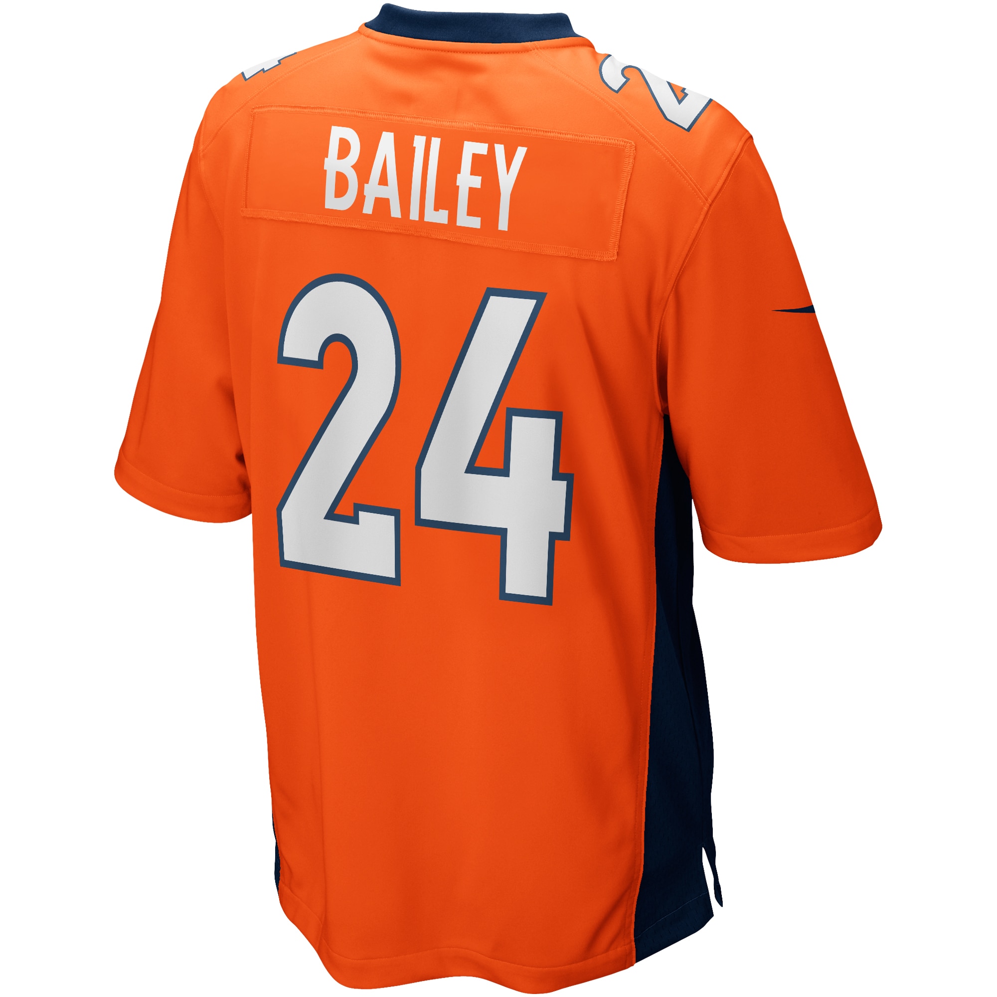 Men's Denver Broncos Champ Bailey Orange Game Retired Player Jersey