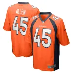 Men's Denver Broncos Christopher Allen Orange Game Player Jersey