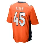 Men's Denver Broncos Christopher Allen Orange Game Player Jersey