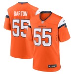 Men's Denver Broncos Cody Barton Orange Game Jersey
