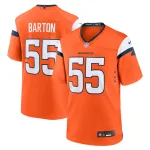 Men's Denver Broncos Cody Barton Orange Game Jersey