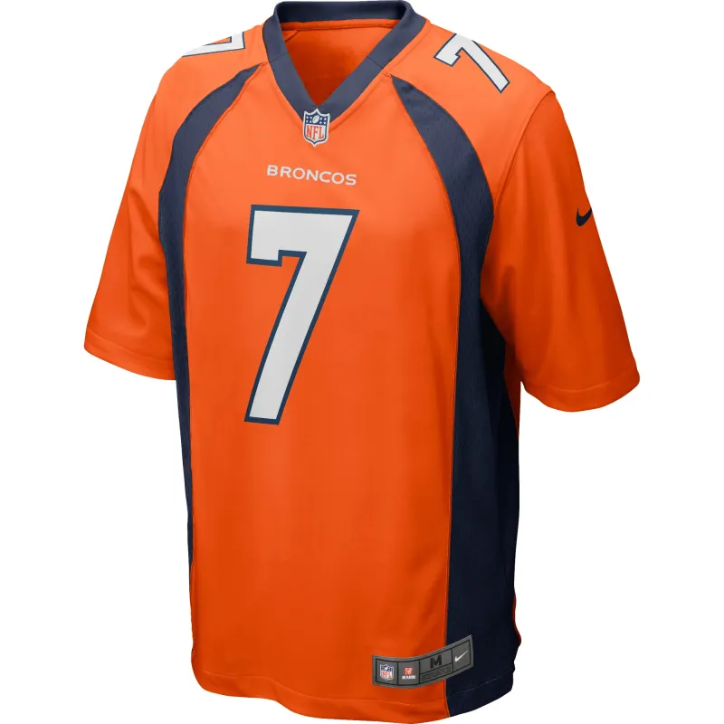 Men's Denver Broncos Craig Morton Orange Game Retired Player Jersey