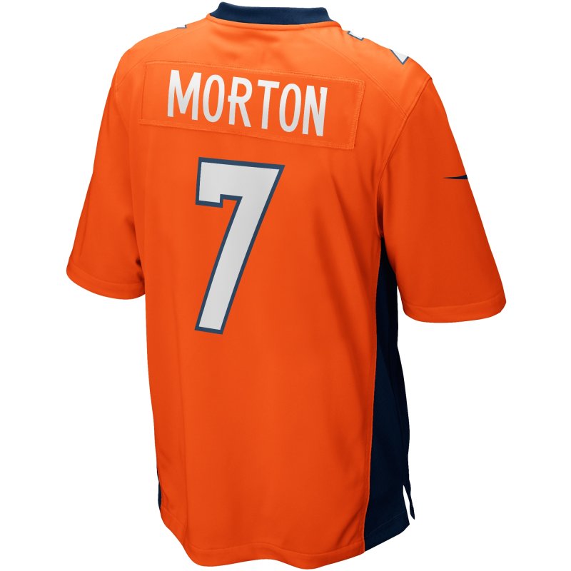 Men's Denver Broncos Craig Morton Orange Game Retired Player Jersey