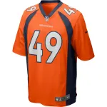 Men's Denver Broncos Dennis Smith Orange Game Retired Player Jersey
