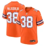 Men's Denver Broncos Jaleel McLaughlin Orange Mile High Collection 1977 Throwback Player Game Jersey