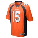 Men's Denver Broncos Jalen Virgil Orange Game Player Jersey