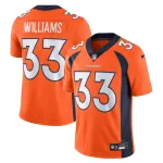 Men's Denver Broncos Javonte Williams Orange Vapor Untouchable Limited Jersey