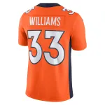 Men's Denver Broncos Javonte Williams Orange Vapor Untouchable Limited Jersey