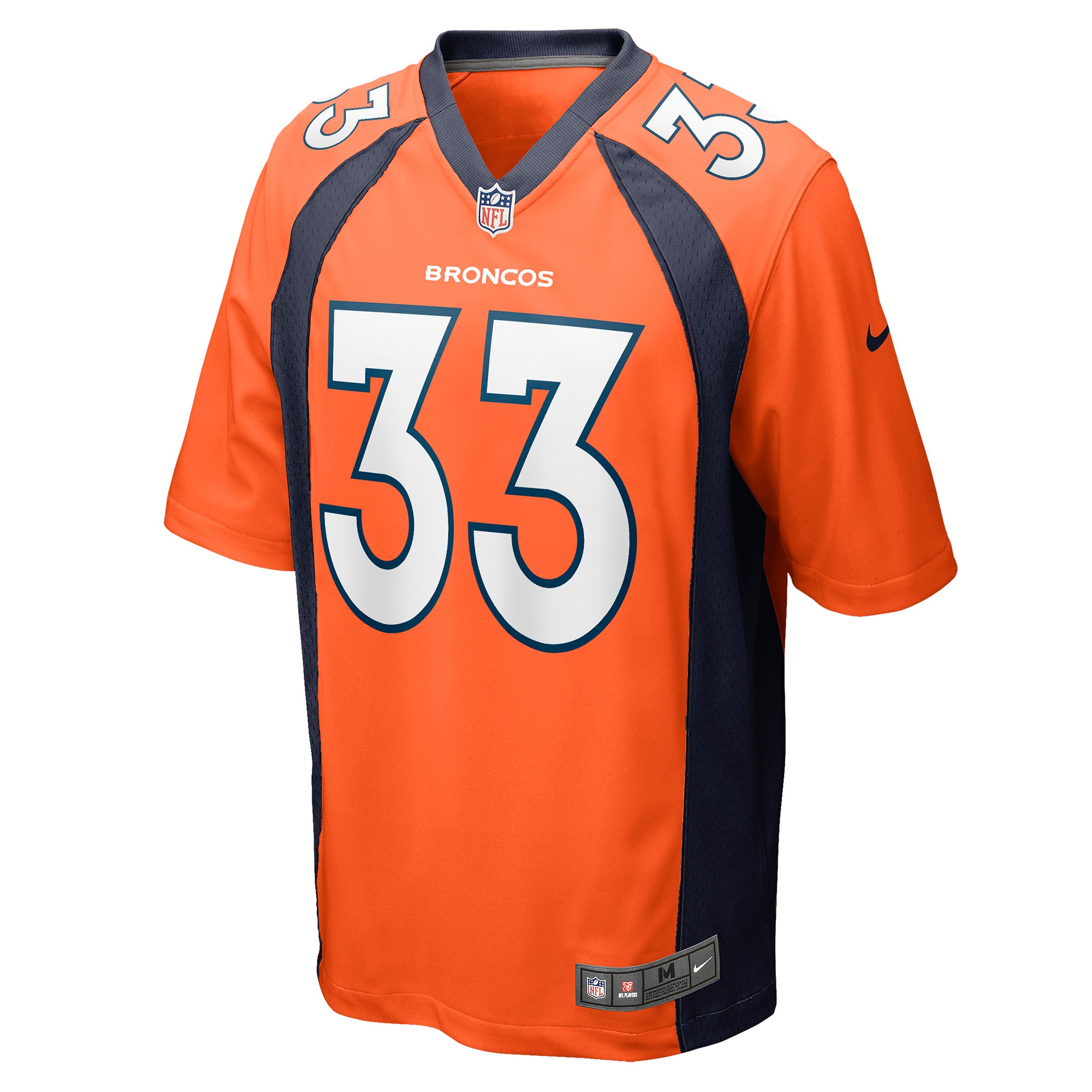 Men's Denver Broncos Javonte Williams Orange Player Game Jersey