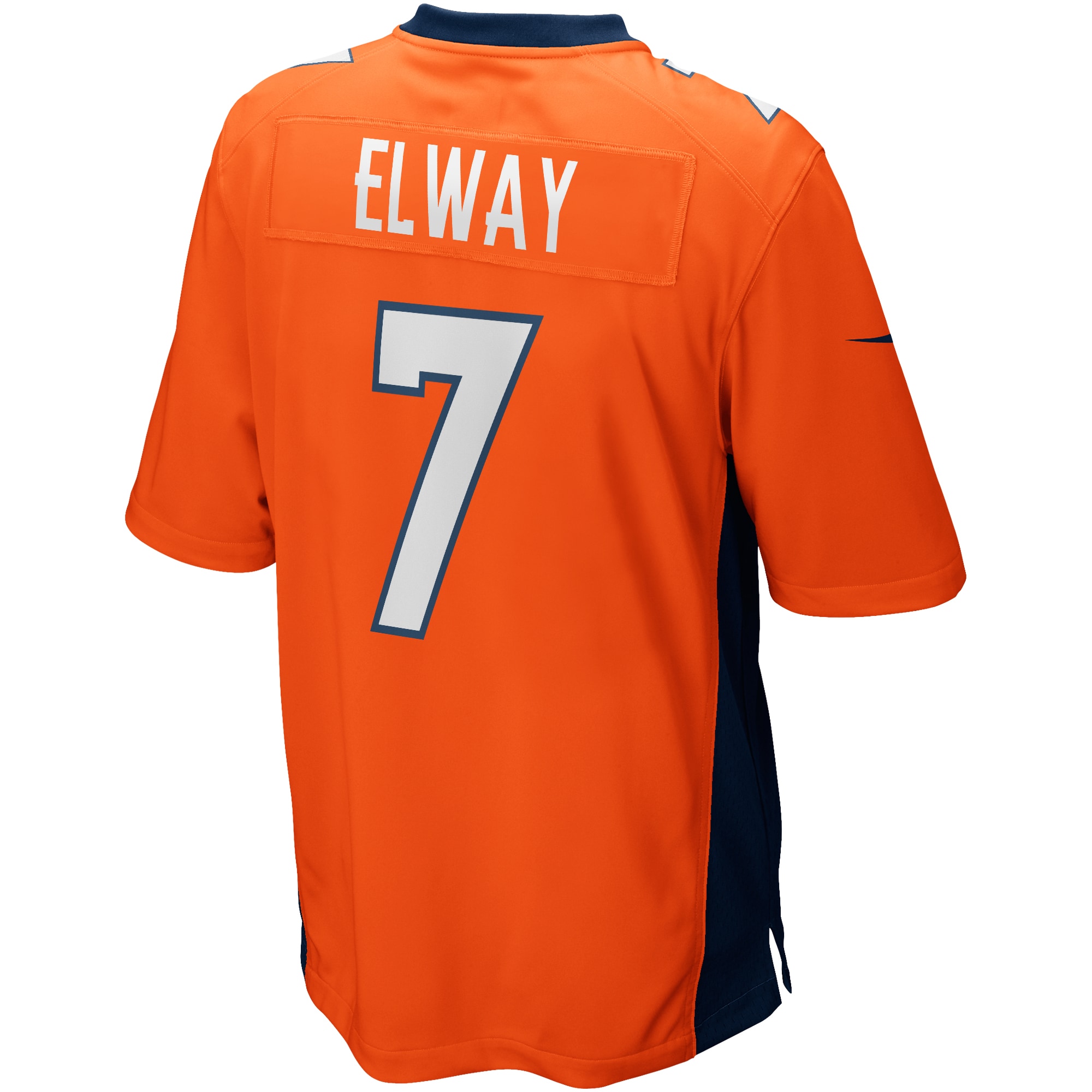 Men's Denver Broncos John Elway Orange Game Retired Player Jersey