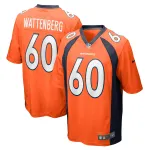 Men's Denver Broncos Luke Wattenberg Orange Game Player Jersey