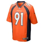Men's Denver Broncos Matt Henningsen Orange Game Player Jersey