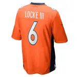 Men's Denver Broncos P.J. Locke Orange Game Player Jersey