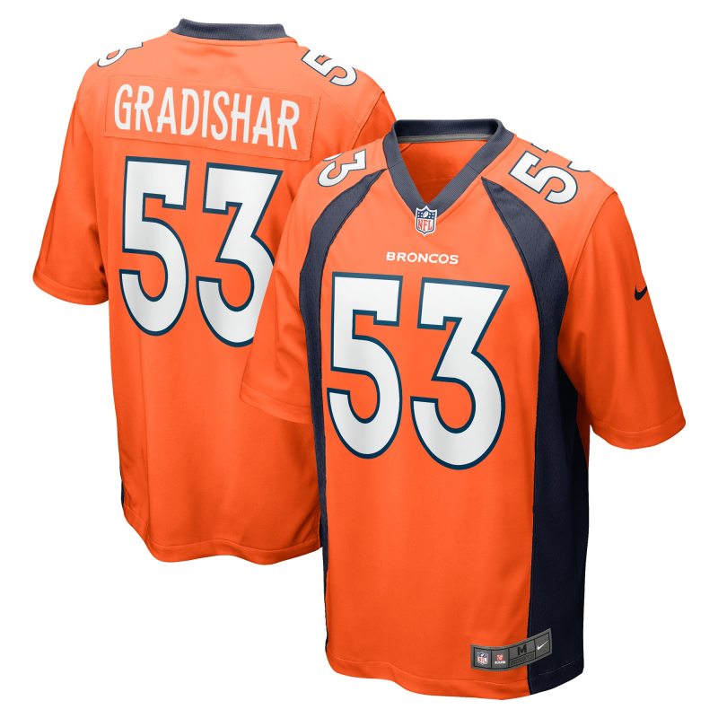 Men's Denver Broncos Randy Gradishar Orange Retired Player Game Jersey