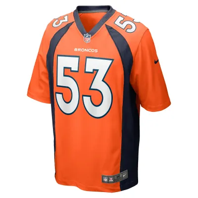 Men's Denver Broncos Randy Gradishar Orange Retired Player Game Jersey 02