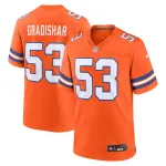 Men's Denver Broncos Randy Gradishar Orange Mile High Collection 1977 Throwback Retired Player Game Jersey