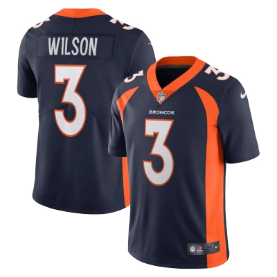 Men's Denver Broncos Russell Wilson Navy Alternate Vapor Limited Jersey 01