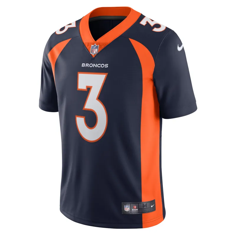 Men's Denver Broncos Russell Wilson Navy Alternate Vapor Limited Jersey