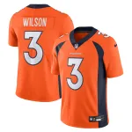 Men's Denver Broncos Russell Wilson Orange Vapor Untouchable Limited Jersey