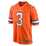 Men's Denver Broncos Russell Wilson Orange Alternate Game Jersey