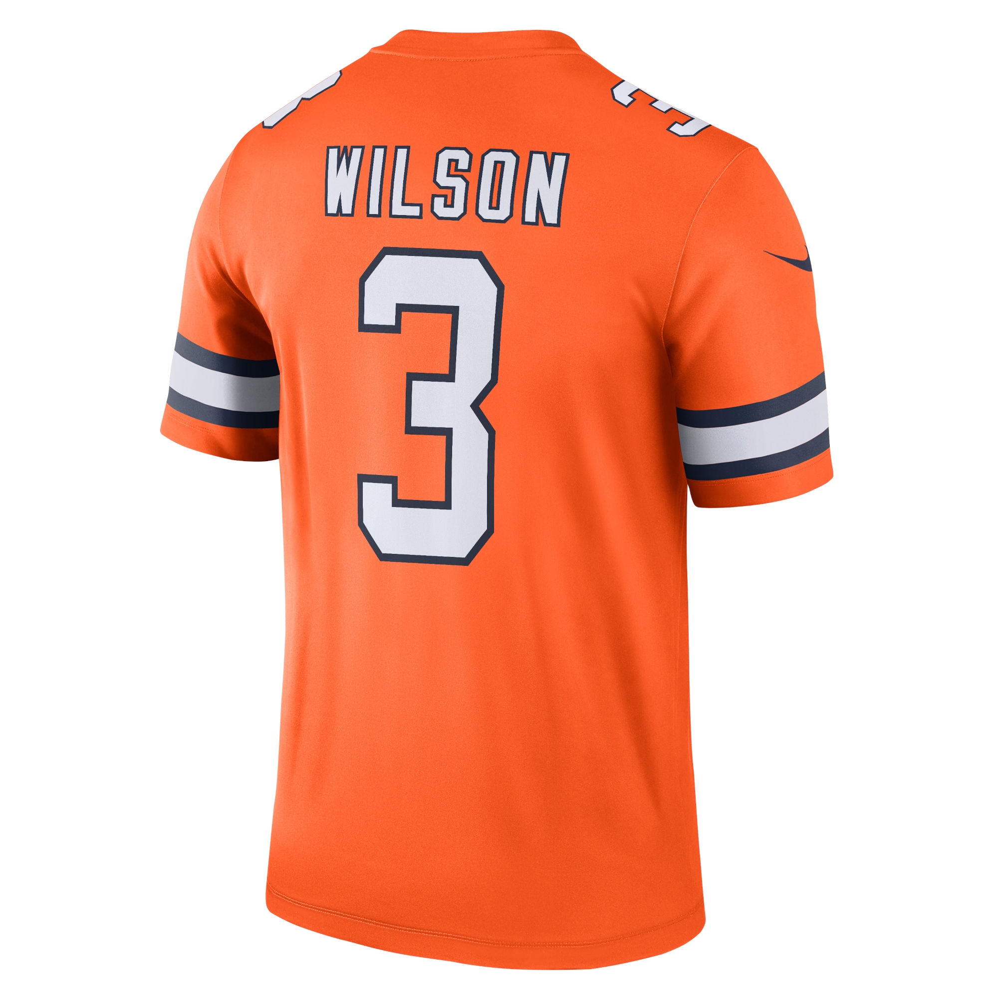 Men's Denver Broncos Russell Wilson Orange Alternate Legend Jersey