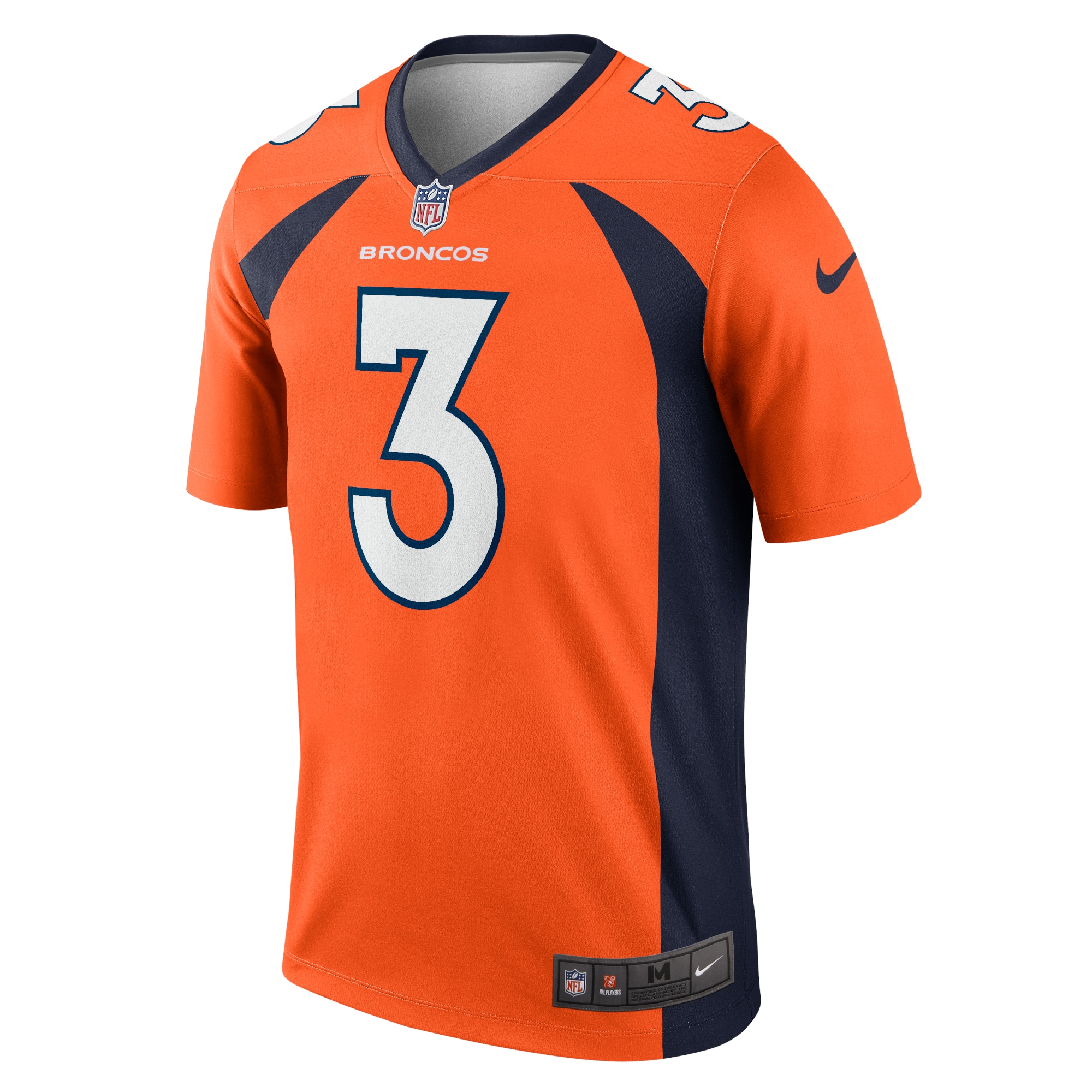 Men's Denver Broncos Russell Wilson Orange Legend Jersey
