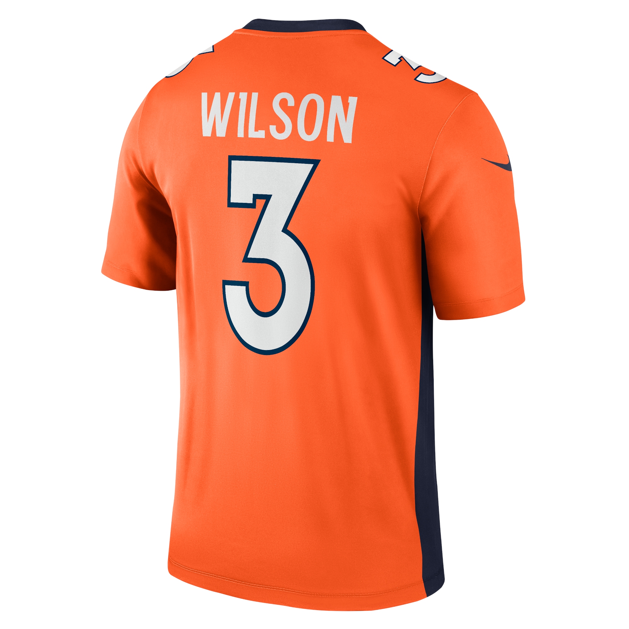 Men's Denver Broncos Russell Wilson Orange Legend Jersey