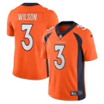 Men's Denver Broncos Russell Wilson Orange Team Vapor Limited Jersey