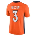 Men's Denver Broncos Russell Wilson Orange Team Vapor Limited Jersey