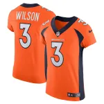Men's Denver Broncos Russell Wilson Orange Vapor Elite Jersey