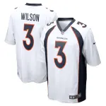 Men's Denver Broncos Russell Wilson White Game Jersey