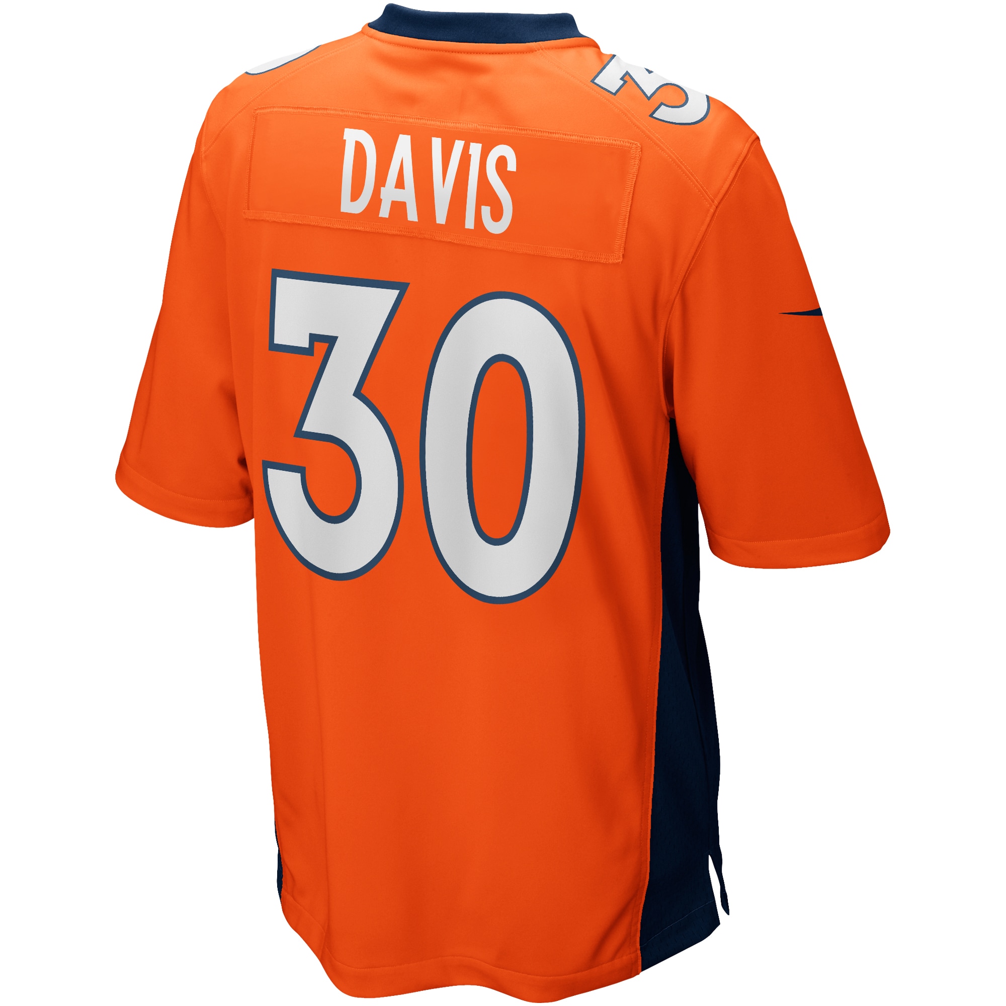Men's Denver Broncos Terrell Davis Orange Game Retired Player Jersey