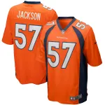 Men's Denver Broncos Tom Jackson Orange Game Retired Player Jersey