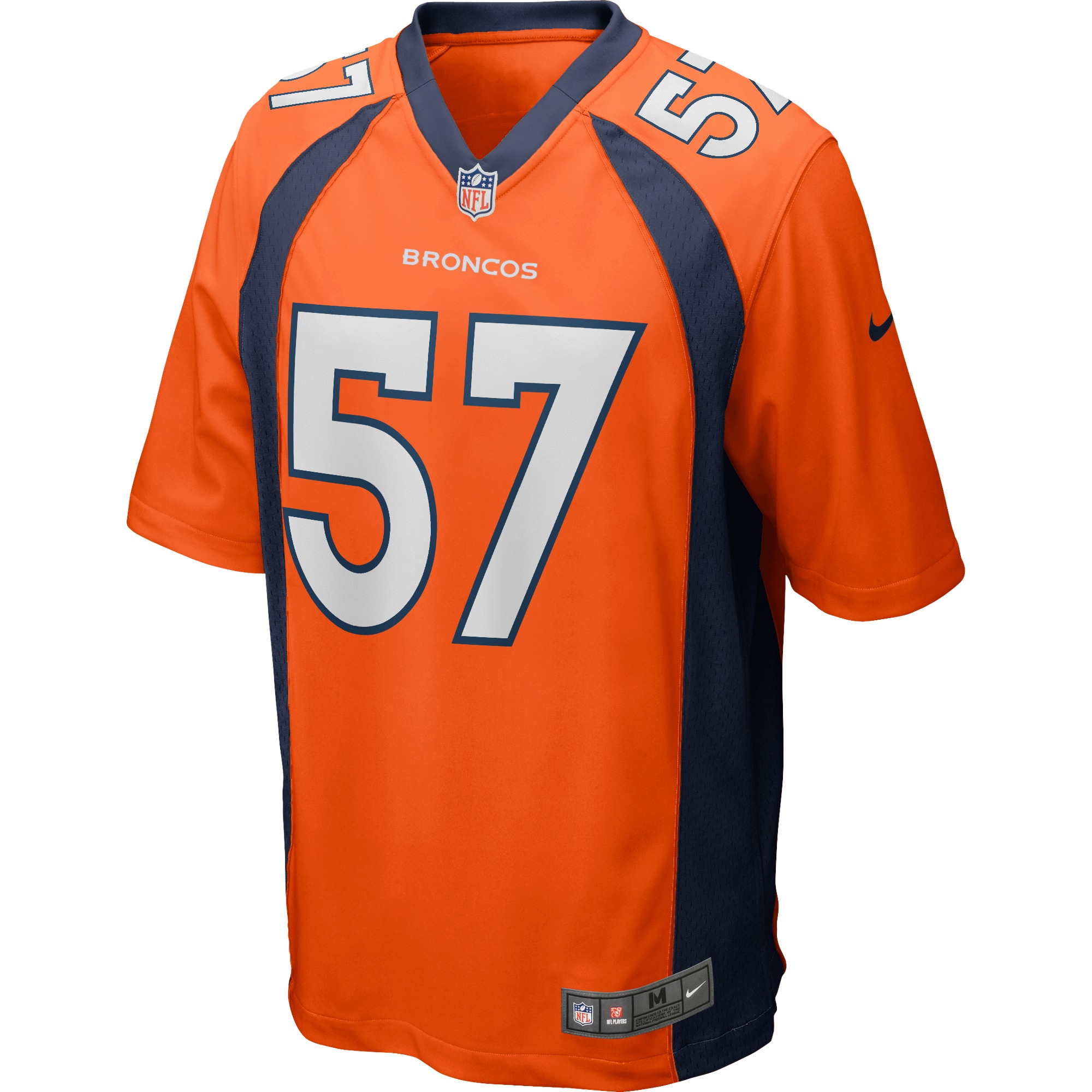 Men's Denver Broncos Tom Jackson Orange Game Retired Player Jersey