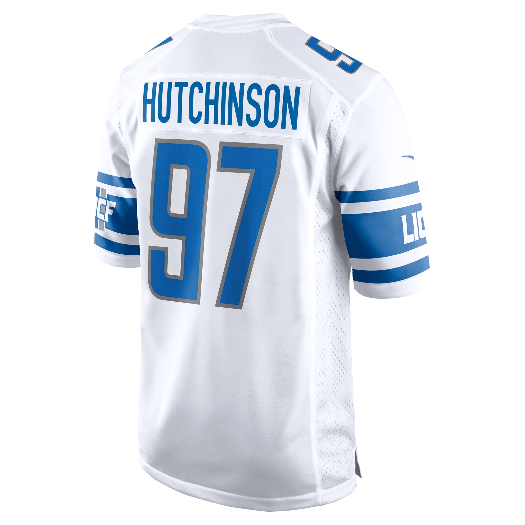 Men's Detroit Lions Aidan Hutchinson White Player Game Jersey