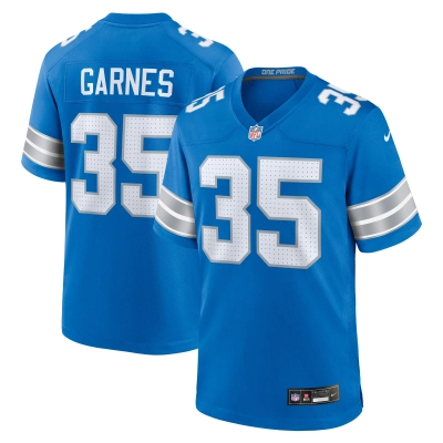Men's Detroit Lions Chelen Garnes Blue Game Jersey 01