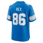 Men's Detroit Lions Isaac Rex Blue Game Jersey